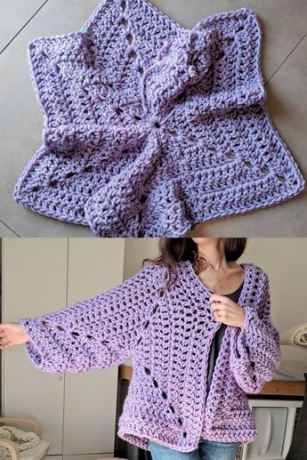 Chunky Hexagon Cardigan