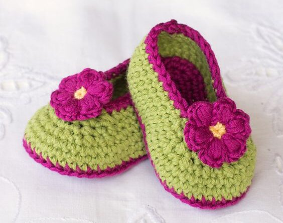 Fairy Blossom Baby Booties