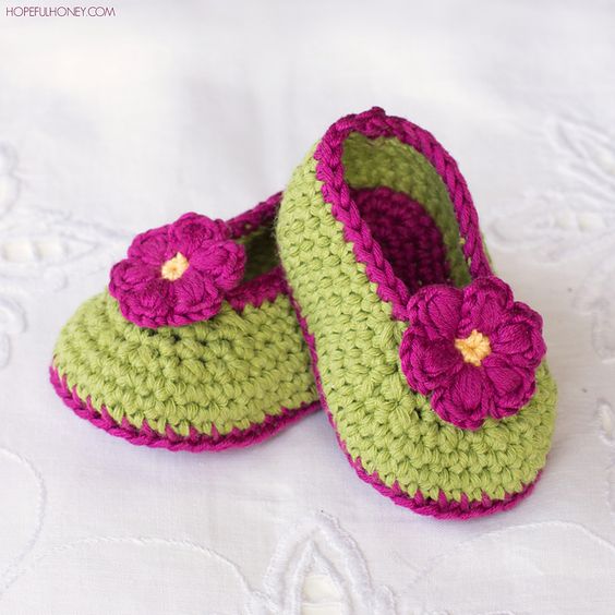 Fairy Blossom Baby Booties