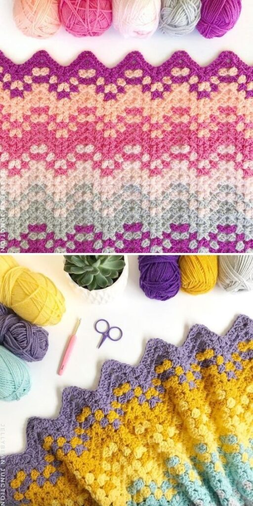 Granny Ripple Tutorial, How To Crochet The Granny Ripple Stitch - We ...